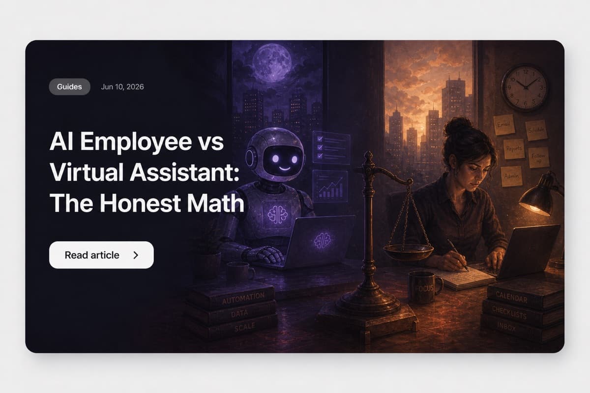AI Employee vs Virtual Assistant: The Honest Cost Math