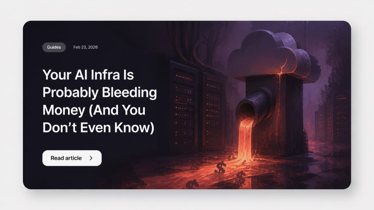 Your AI Infra Is Probably Bleeding Money (Here's the Math)
