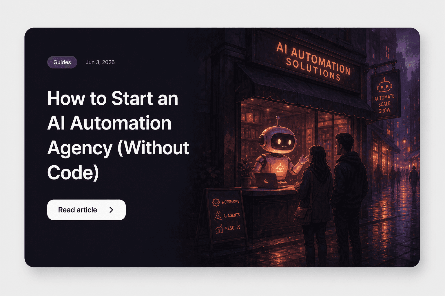 How to Start an AI Automation Agency in 2026 (No Code)